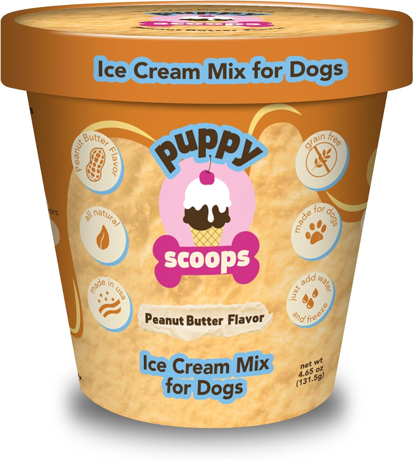 Puppy-Scoops-Dog-Ice-Cream-Mix-(Peanut-Butter-Flavor),-4.65-oz-Just-1577