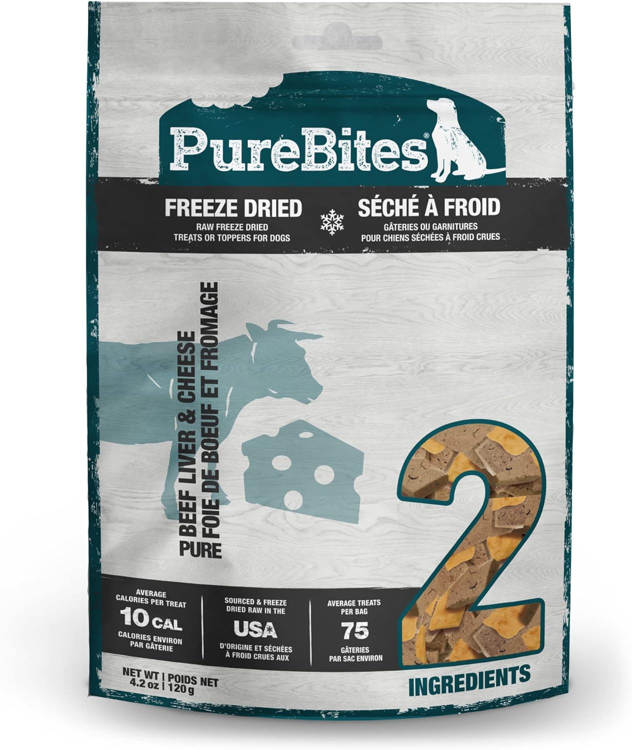 PureBites-Beef-&-Cheese-Freeze-Dried-Dog-Treats,-2-Ingredients,-Made-in-USA,-713
