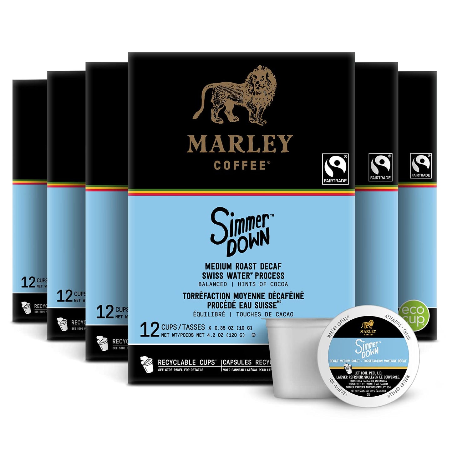 Marley-Coffee-Simmer-Down-Decaf,-Swiss-Water-Process,-Medium-Roast-Coffee,-Keurig-K-Cup-224