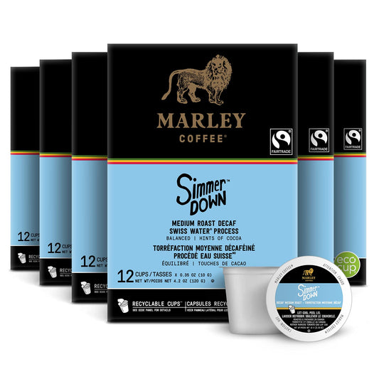 Marley-Coffee-Simmer-Down-Decaf,-Swiss-Water-Process,-Medium-Roast-Coffee,-Keurig-K-Cup-224