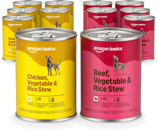 Amazon-Basics-Wet-Dog-Food,-Stew-Variety-Pack,-Beef-Vegetables-Rice-&-Chicken-1129