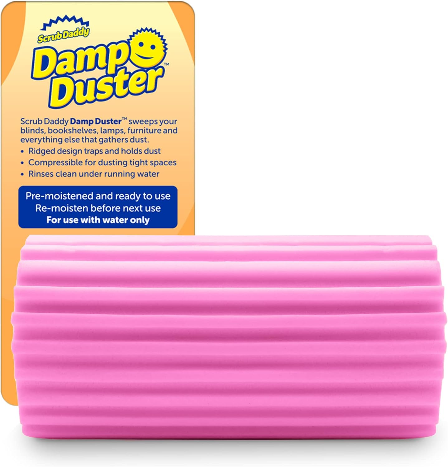 Scrub-Daddy-Damp-Duster,-Multipurpose-Dusters-for-Cleaning---Wooden-&-Venetian-Blind-Cleaner-Tool,-1356