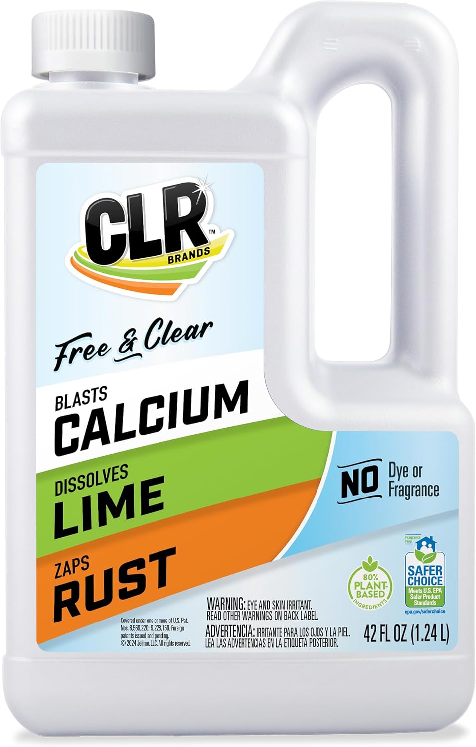 CLR-Brands-Calcium,-Lime-&-Rust-Remover-Free-&-Clear,-No-Dyes-or-Fragrances,-Gentle-1344