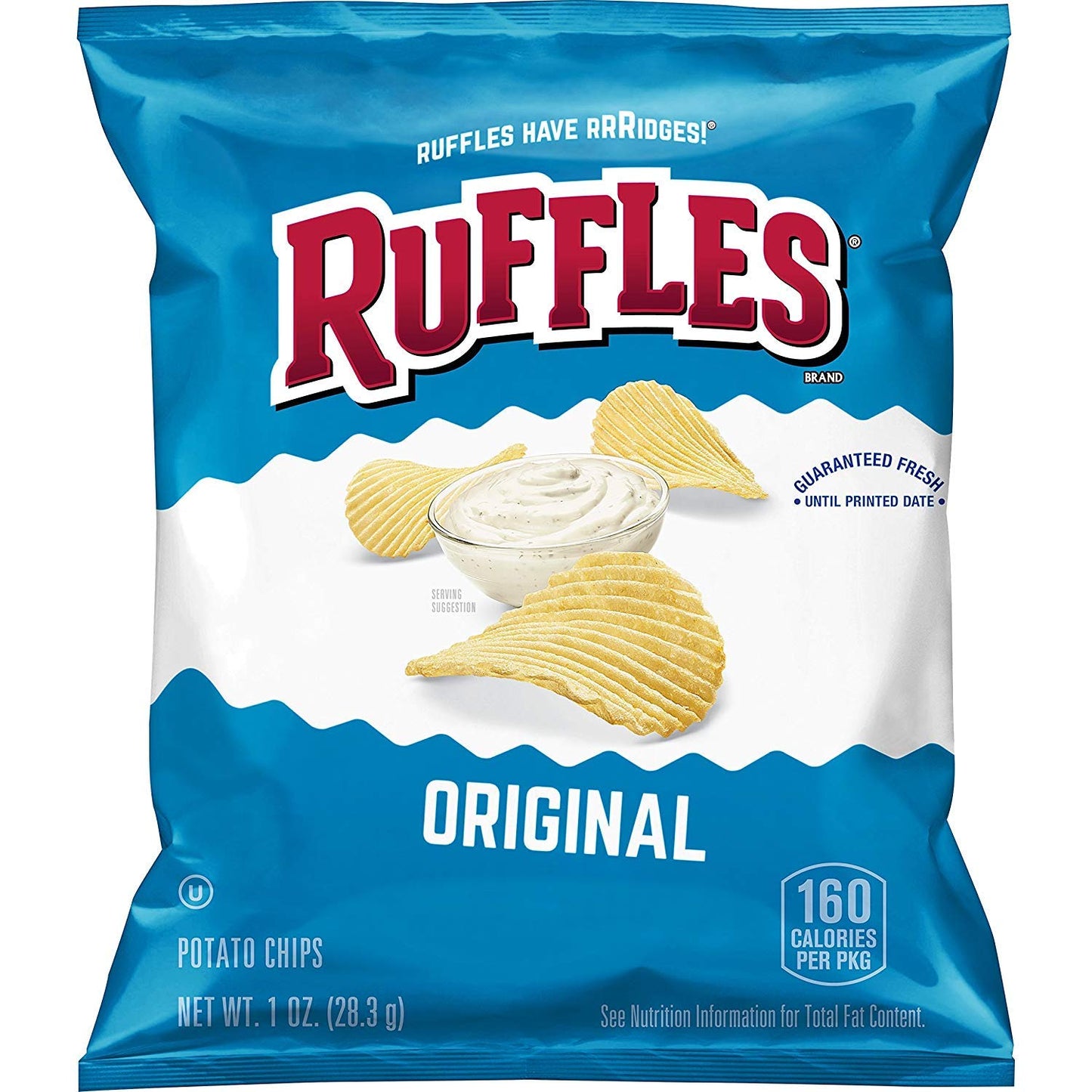 Ruffles-Original-Potato-Chips,-1-Ounce-(Pack-of-40)--------2525