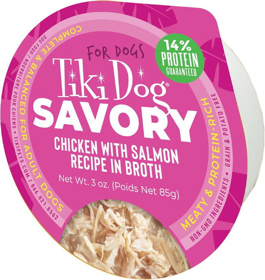 Tiki-Dog®-Savory-Chicken-with-Salmon-Recipe-in-Broth,-3-oz-Cup-(4-327
