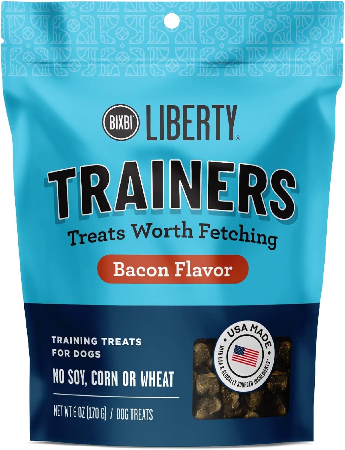 BIXBI-Liberty-Trainers,-Bacon-(6-oz,-1-Pouch)---Small-Training-for-2338