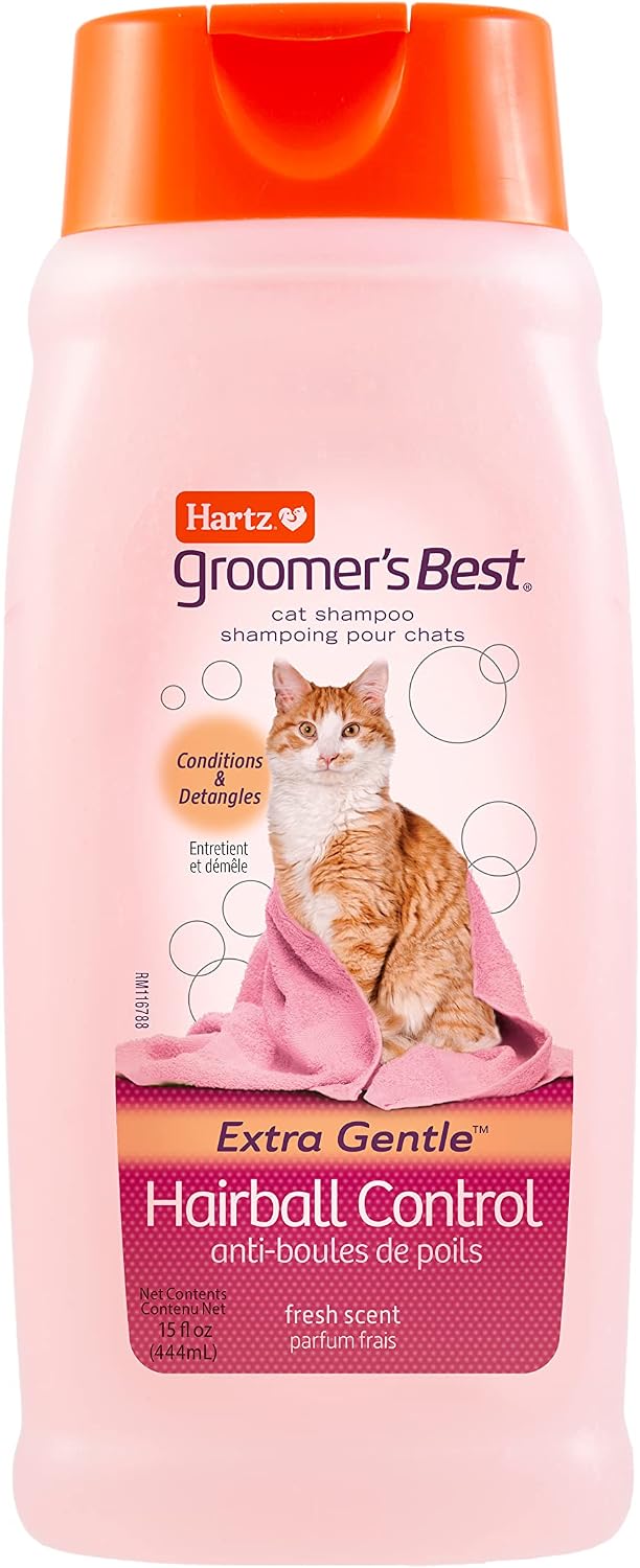 Hartz-Groomer's-Best-Cat-Shampoo,-Extra-Gentle-Hairball-Control,-15-Ounces---1434