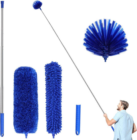 ZZ-LAZYCOTTAGE-Duster,-Microfiber-Dusters-with-2-Handle-Sets,-Durable-15-98.1-Inches-Long-Telescopic-Rod,-329
