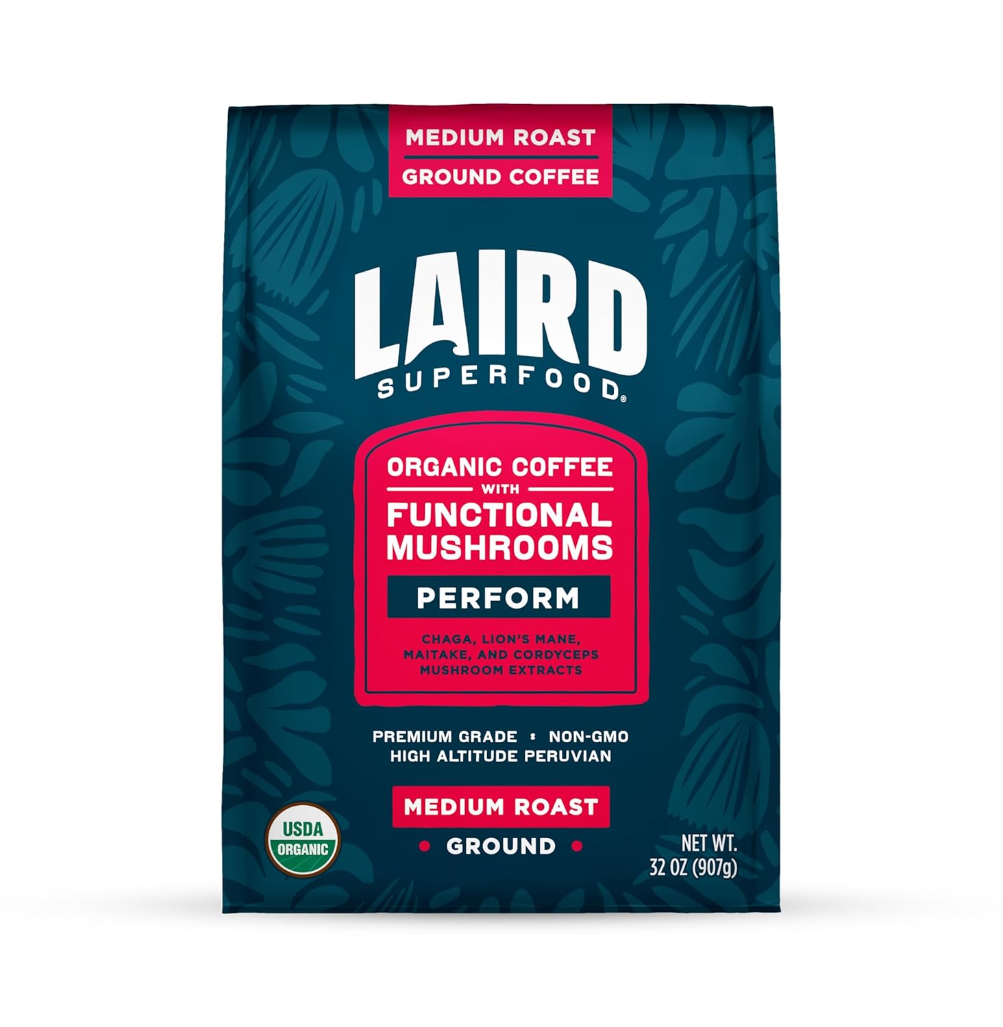 Laird-Superfood-Peruvian-Medium-Roast-Coffee-with-Functional-Mushrooms,-Certified-Organic-Peruvian-Ground-1775