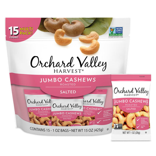 Orchard-Valley-Harvest-Jumbo-Cashews,-1-oz-Bags-(Pack-of-15),--Whole-Roasted-Salted-Gluten-959