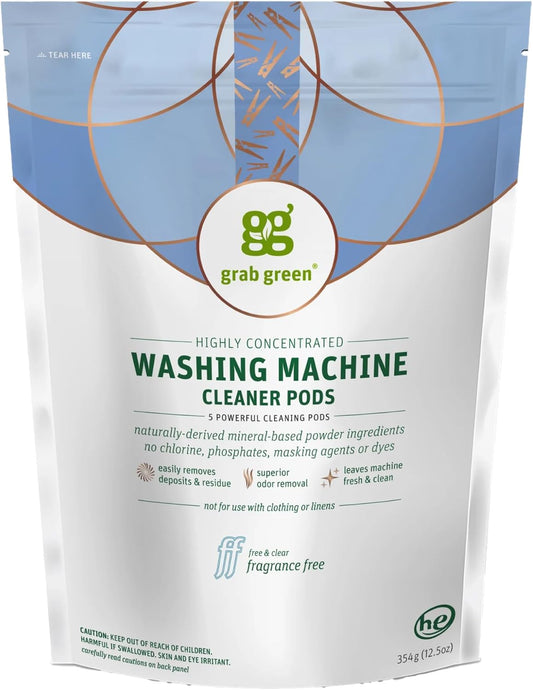 Grab-Green-Washing-Machine-Cleaner-Pods---Fragrance-Free,-5-Cleaning-Pods-737