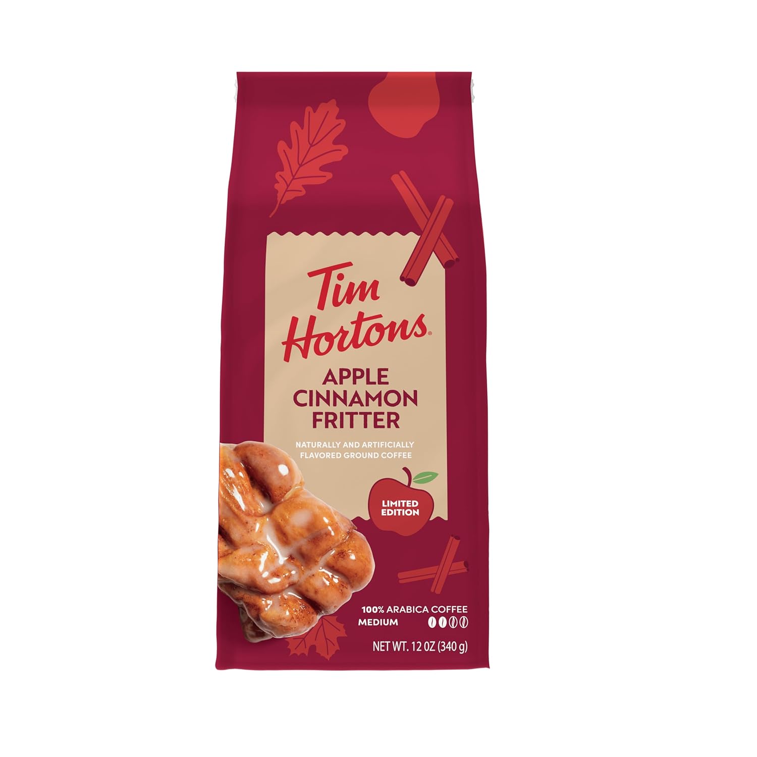 Tim-Hortons-Fritura-de-manzana-y-canela,-bolsa-de-café-molido-122737