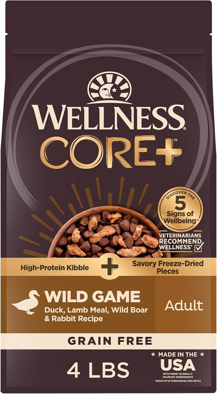 Wellness-CORE+-Dry-Dog-Food-with-Freeze-Dried-Pieces,-Grain-Free,-High-Protein,-2114