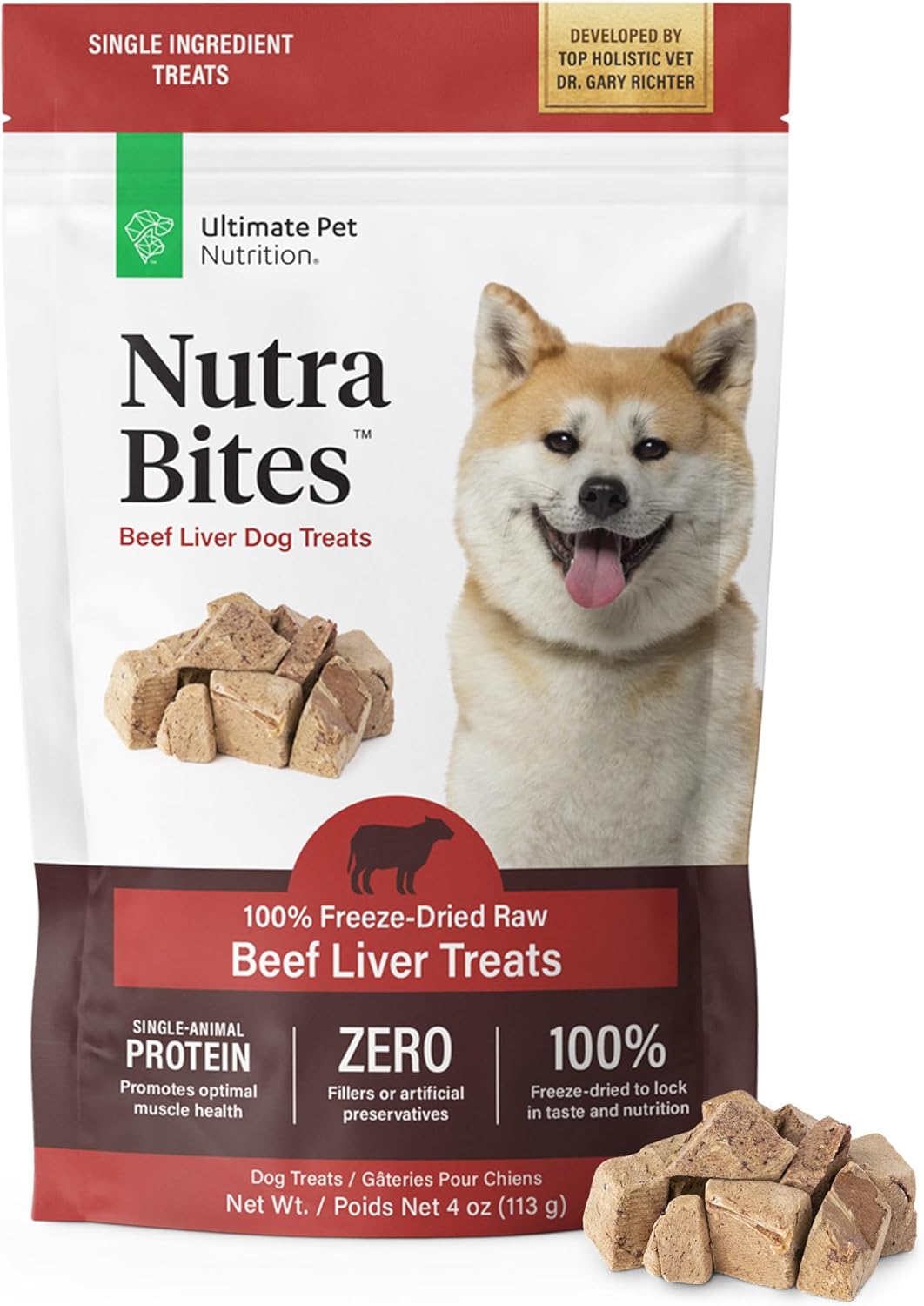 ULTIMATE-PET-NUTRITION-Nutra-Bites-Freeze-Dried-Raw-Single-Ingredient-Training-Food-2355