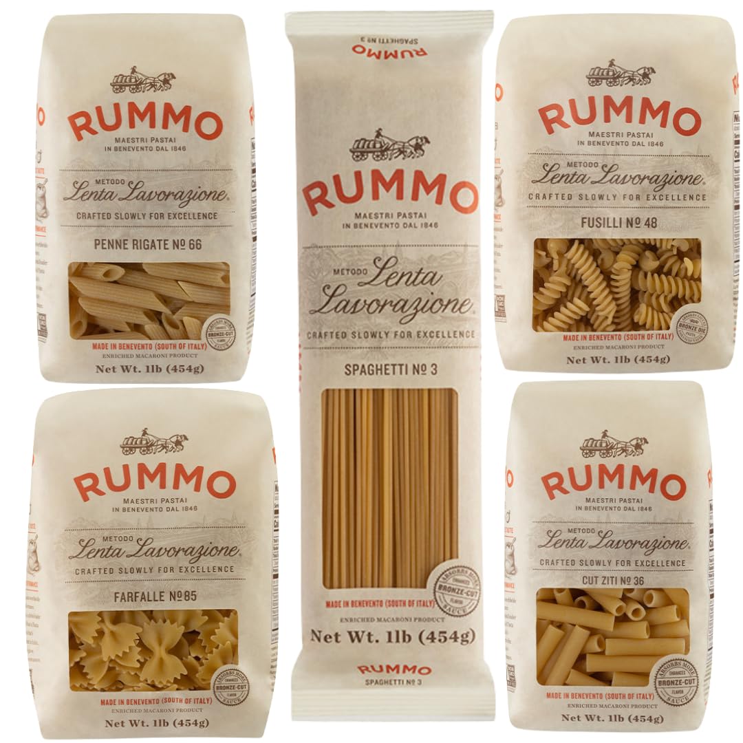 Rummo-Pasta-Variety-Pack---Spaghetti-Noodles,-Fusilli,-Penne-Farfalle,-896