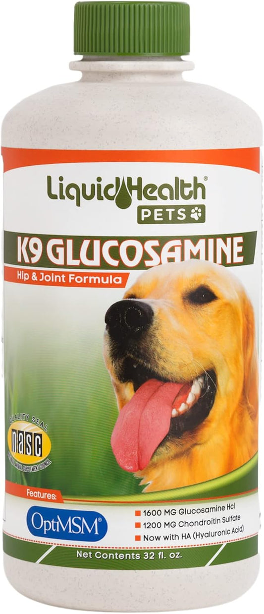 LIQUIDHEALTH-Pets-K9-Liquid-Glucosamine-for-Dogs,-Puppies,-Senior-Canines-with-MSM,-238