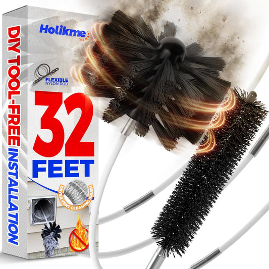 Holikme-32-Feet-Dryer-Vent-Cleaner-Kit,-Lint-Remover,Fireplace-Chimney-3201