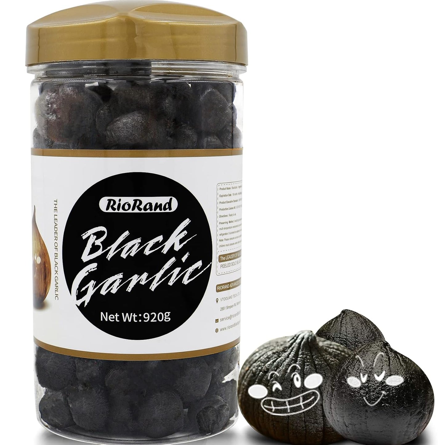 RioRand-Black-Garlic-920g/2.02-lbs-Whole-1236