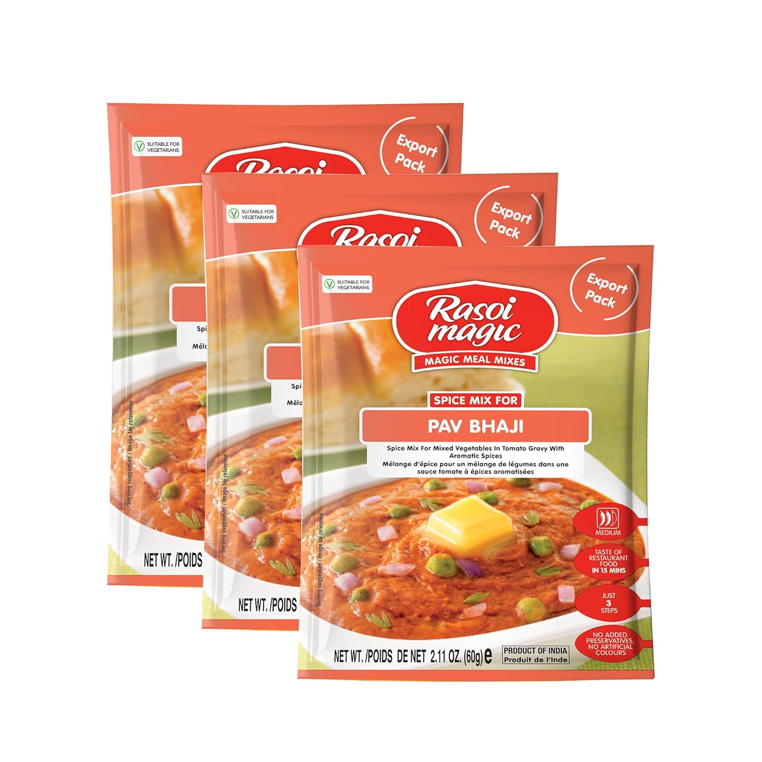 Rasoi-Magic-Mezcla-de-especias-para-pav-bhaji,-2.16-onzas-Listo-161