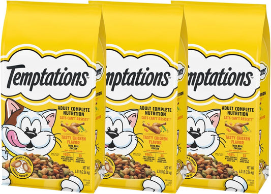 Temptations-Tasty-Chicken-Flavor-Adult-Dry-Cat-Food,-6.3-lb.-Bag-(Pack-of-1233