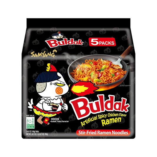 Samyang-Buldak---Ramen-salteado-coreano-con-pollo-picante,-sabor--original,-567