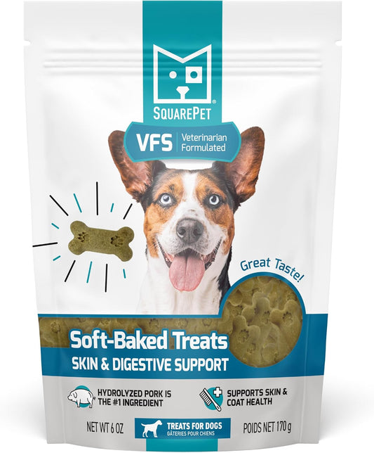 SquarePet VFS® Skin and Digestive Support Soft-Baked Treats for Dogs 6oz Hydrolyzed Limited Ingredient