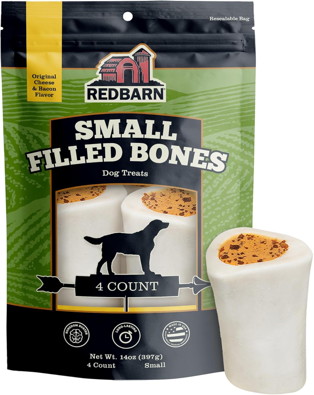 Redbarn-Small-Filled-Dog-Bones,-Cheese-&-Bacon-3088