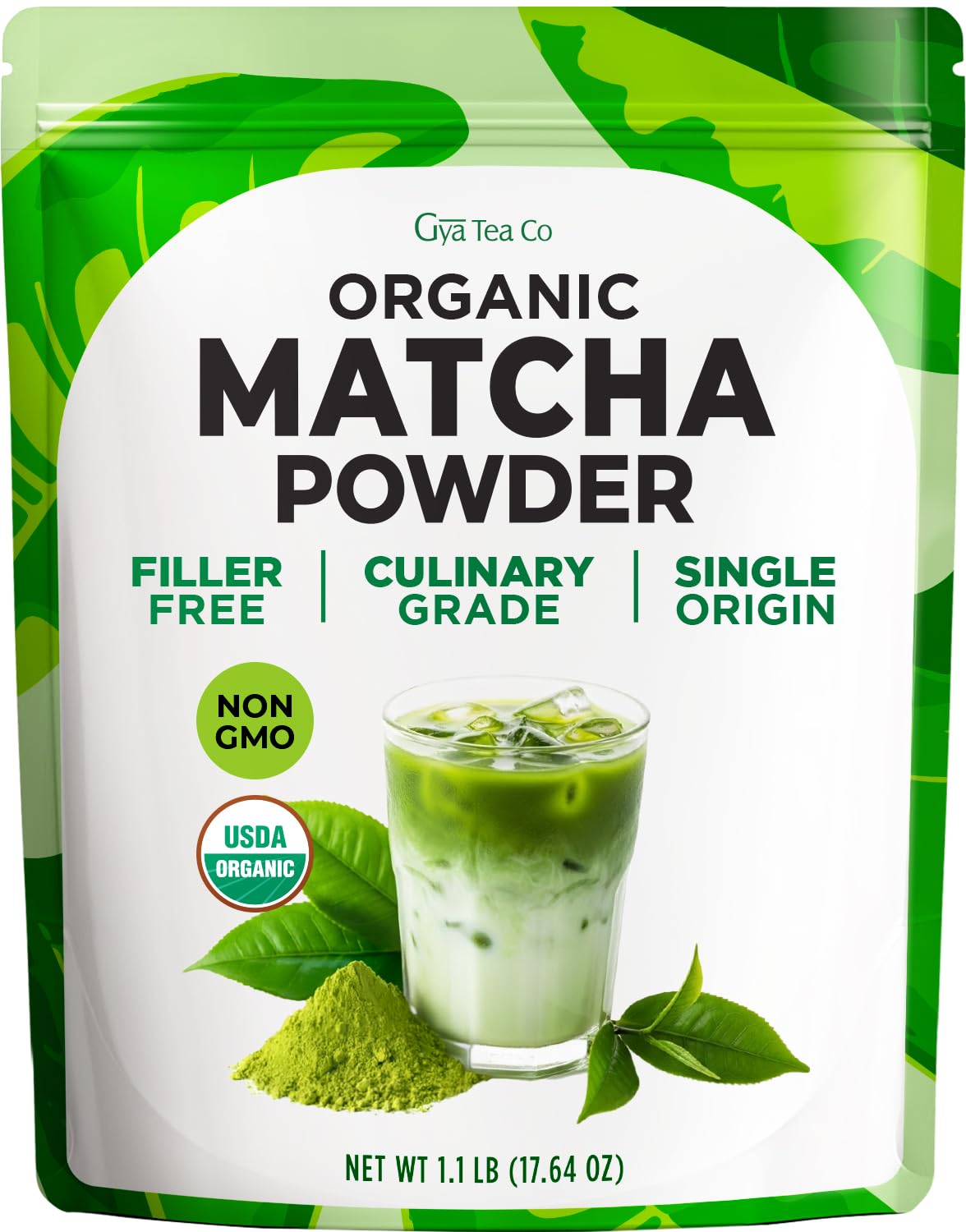 Gya-Tea-Co-Organic-Matcha-Green-Tea-Powder-1.1-lb-(17.64-oz)-Unsweetened-Grade-71