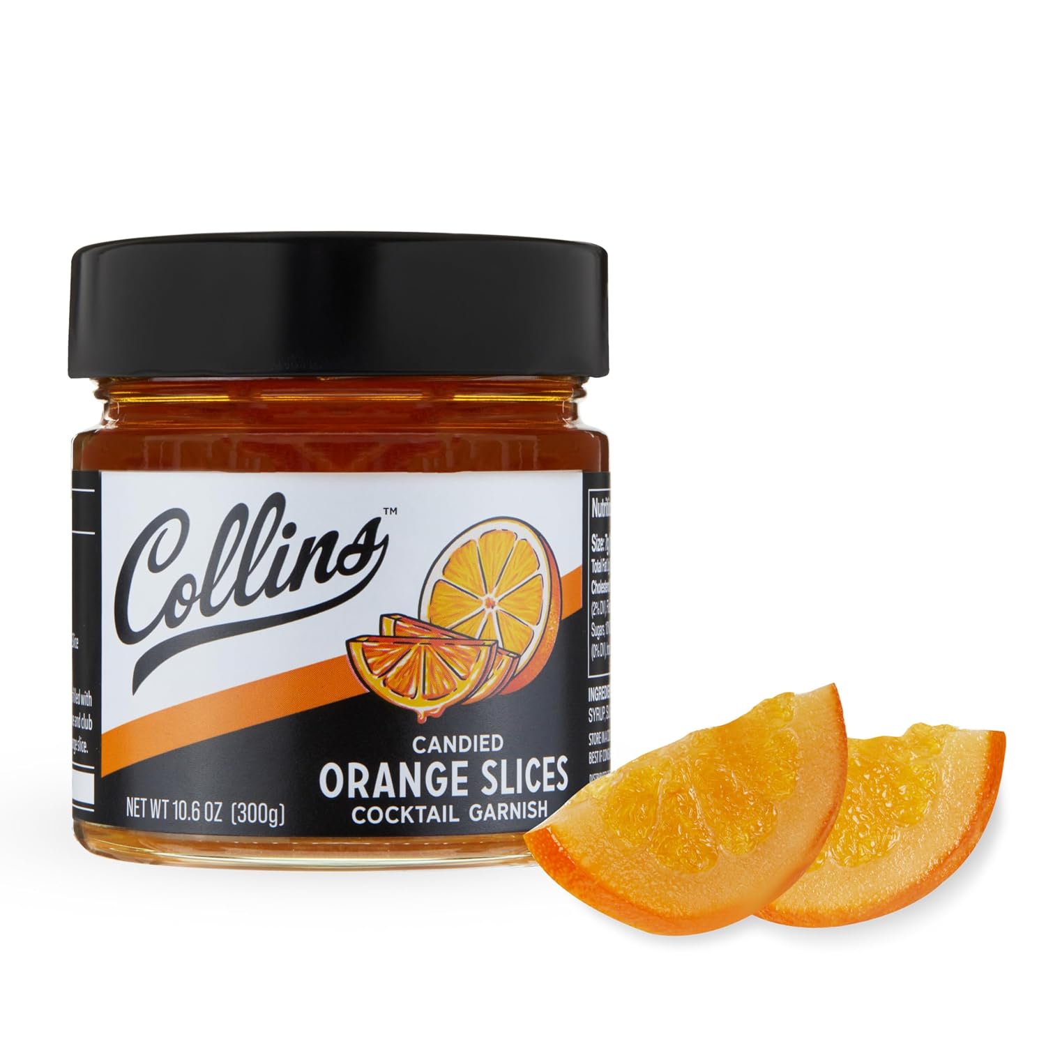 Collins-Candied-Orange-Slices-in-Syrup,-Candied-Fruit-Slices-Cocktail-Accessories-for-Drinks,-163