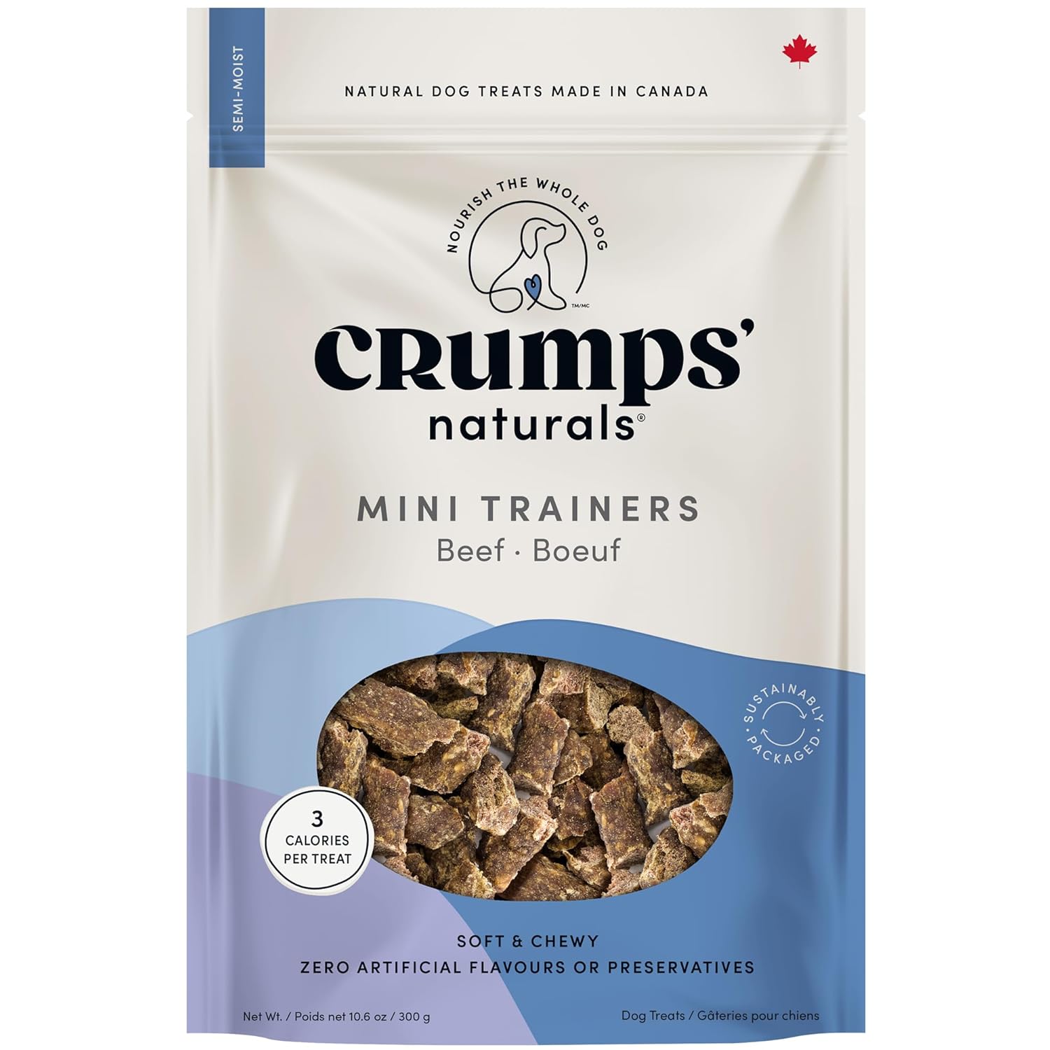 Crumps'-Naturals-Mini-Trainers-Semi-Moist-Beef-10.6oz-----2117