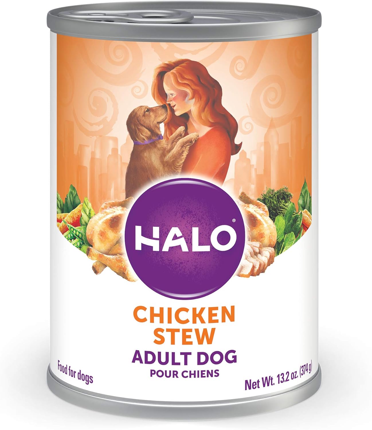 Halo-Healthy-Grains-Adult-Dog-Wet-Food,-Chicken-Recipe-in-Broth,-13.2-oz,-1209