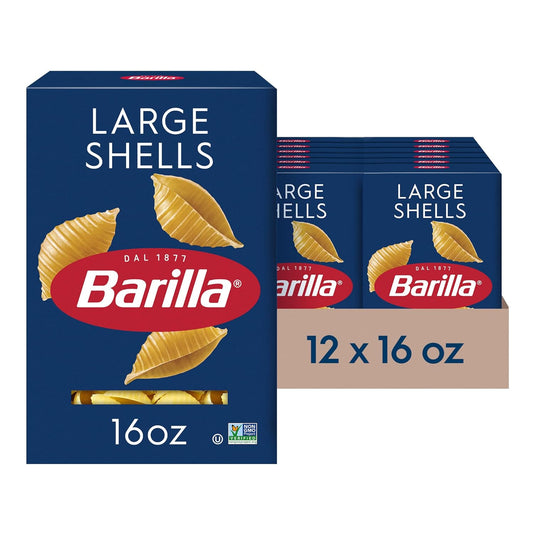 Barilla-Large-Shells-Pasta,-16-oz.-Box-(Pack-1402