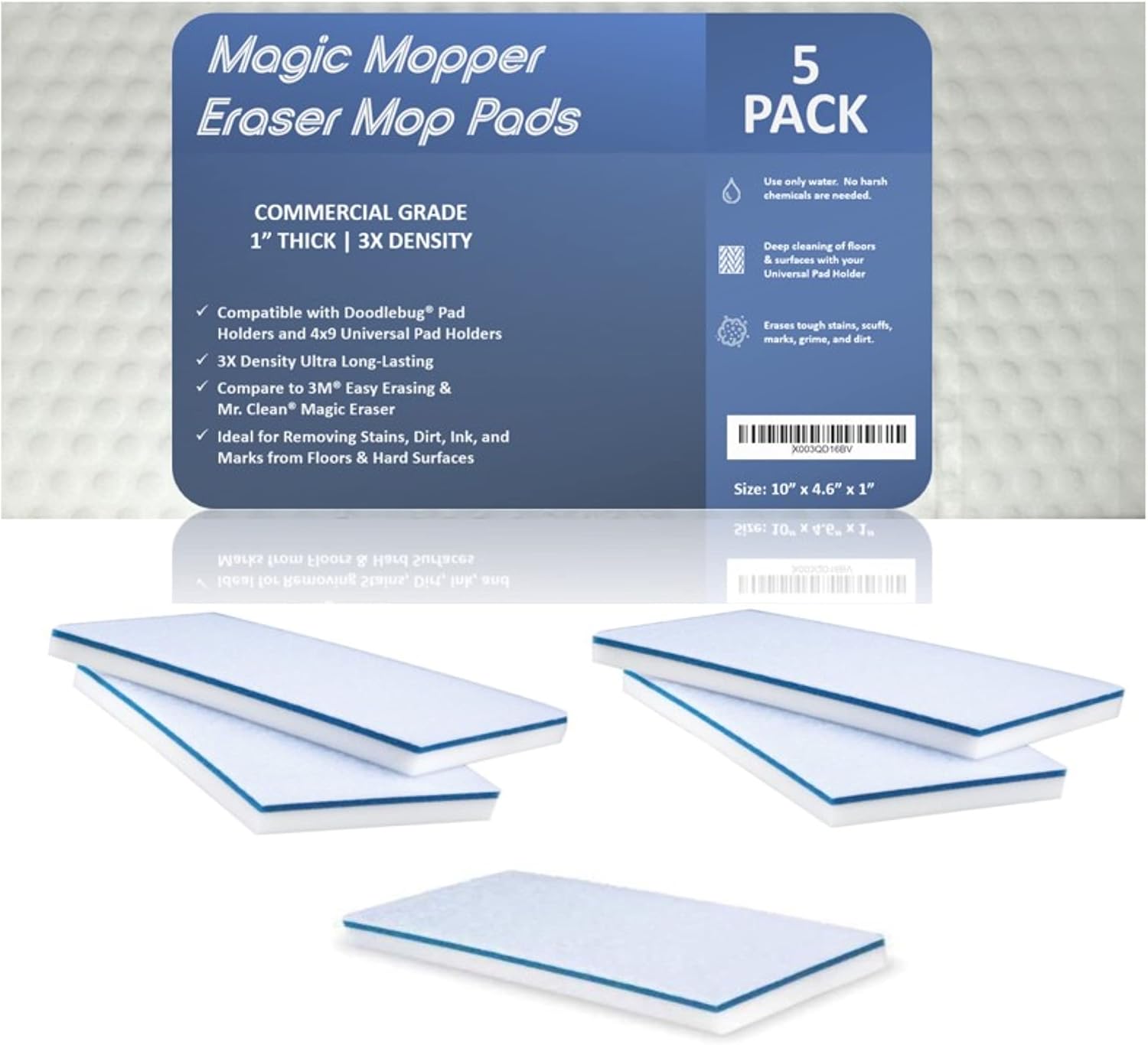 Eraser-Pads---5-Pack-4.5"-x-10"-x-1"-1773