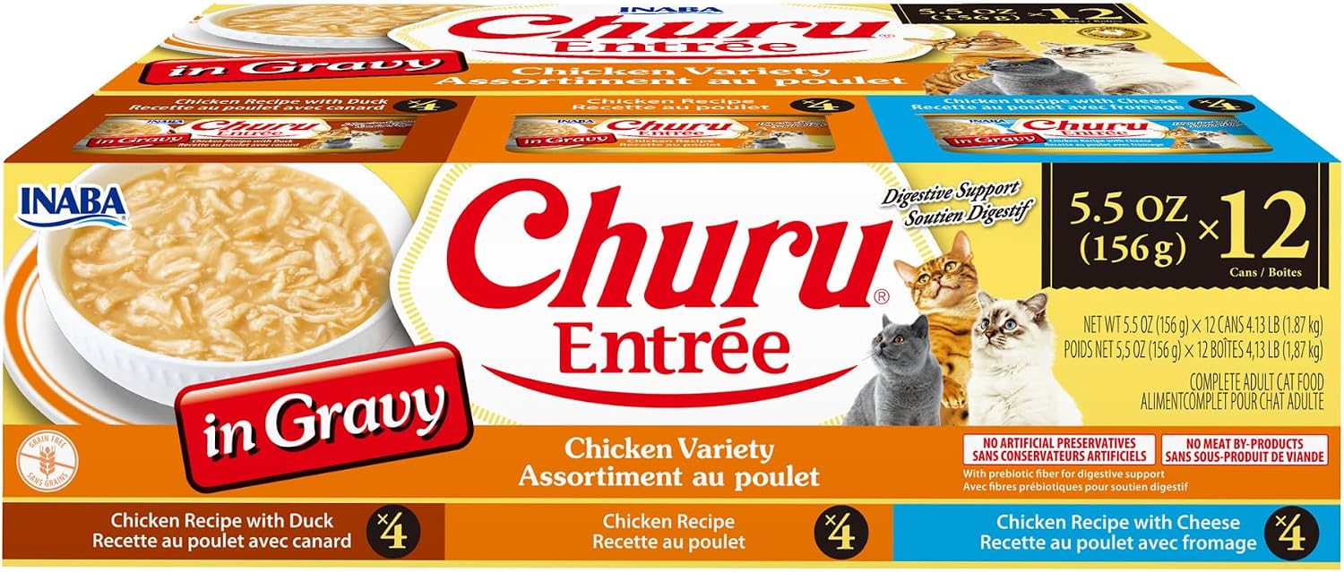 INABA-Churu-Entrée-in-Gravy-for-Cats,-High-Protein-&-Moisture,-Prebiotic-Wet-272