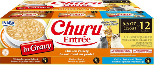 INABA-Churu-Entrée-in-Gravy-for-Cats,-High-Protein-&-Moisture,-Prebiotic-Wet-272