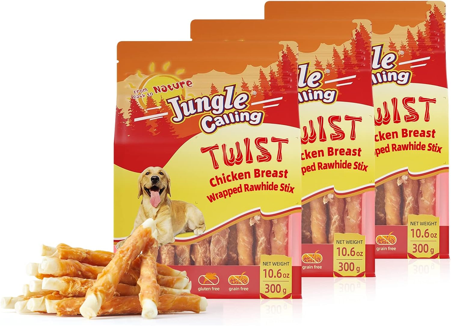 Jungle-Calling-Dog-Treats,-Chicken-Wrapped-Rawhide-Sticks-Dog-Chews,-Rawhide-Training-1429