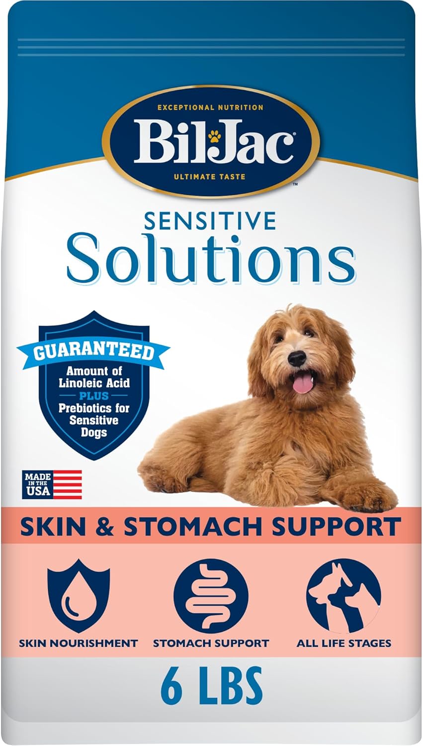 Bil-Jac-Sensitive-Solutions-Dry-Dog-Food,-Chicken-&-Whitefish,-6-lb-----584