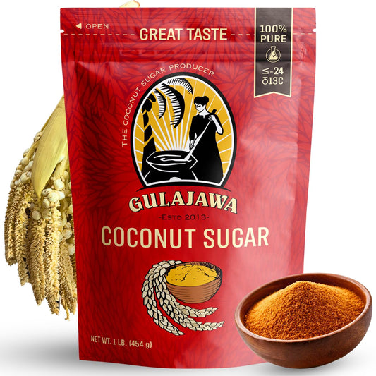 GULAJAWA-Javanese-Coconut-Sugar-1-Pure-Palm-Sugar-Caramel-Toffee-Flavor-for-Beverages,-Dry-&-971