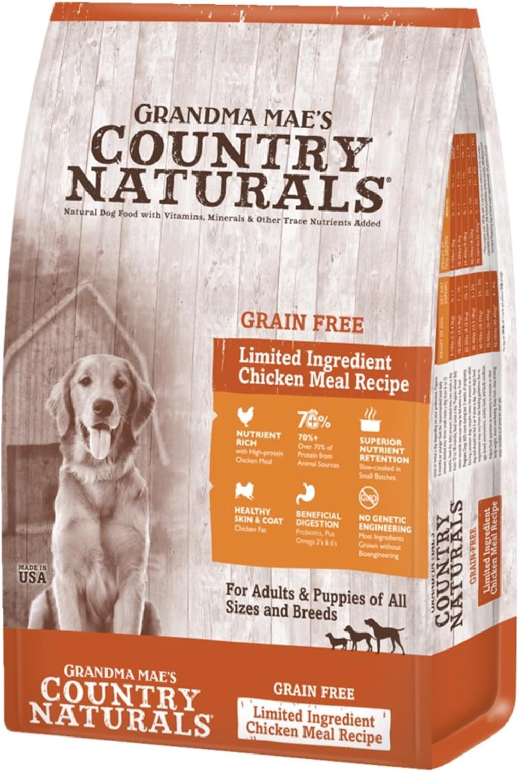 Grandma-Mae’s-Country-Naturals-Dry-Dog-Food,-Grain-Free-Formula,-Chicken,-Slow-Cooked-732