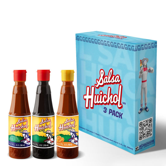 Salsa-Huichol-Mix-3-Pack---(1-Original,-1-Negra,-1-Habanera)-–-1665