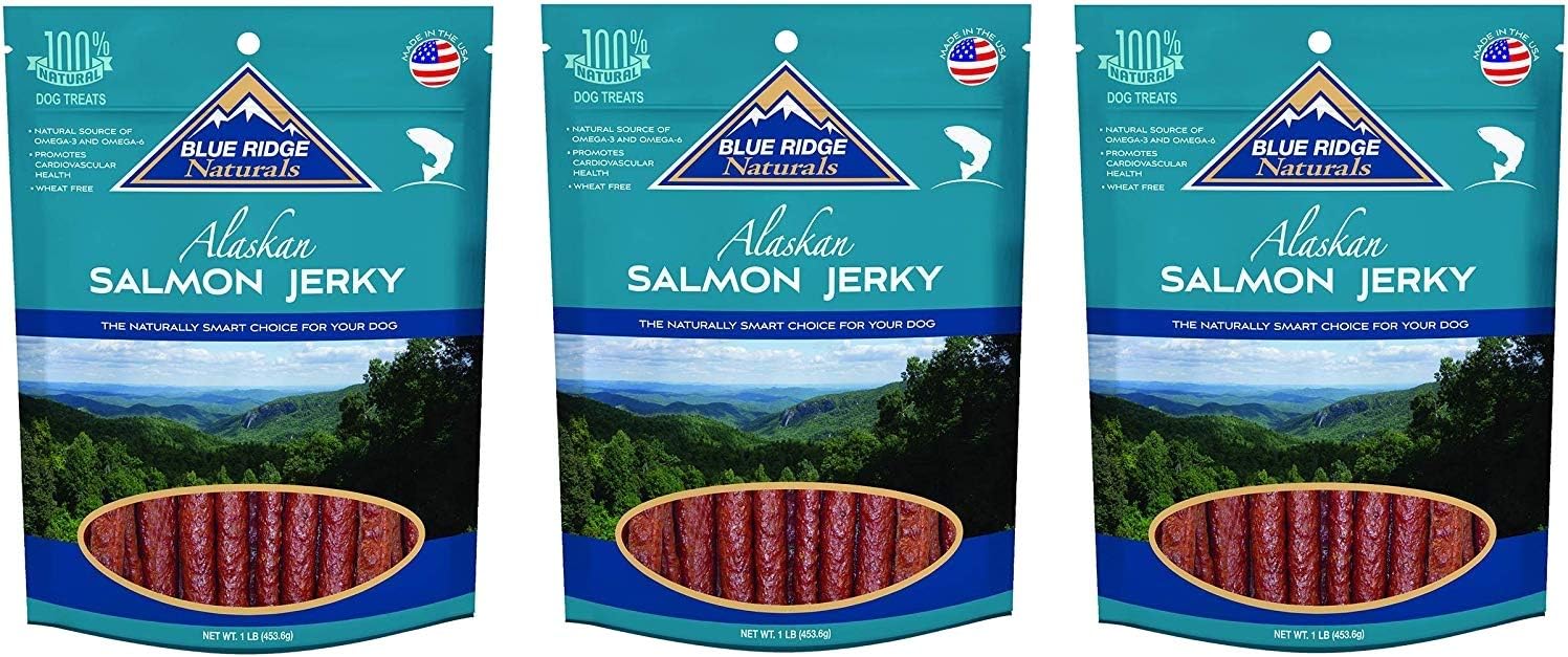 Blue-Ridge-Naturals-(3-Pack)-Oven-Baked-Salmon-Jerky-Dog-Treats,-Pounds-2032