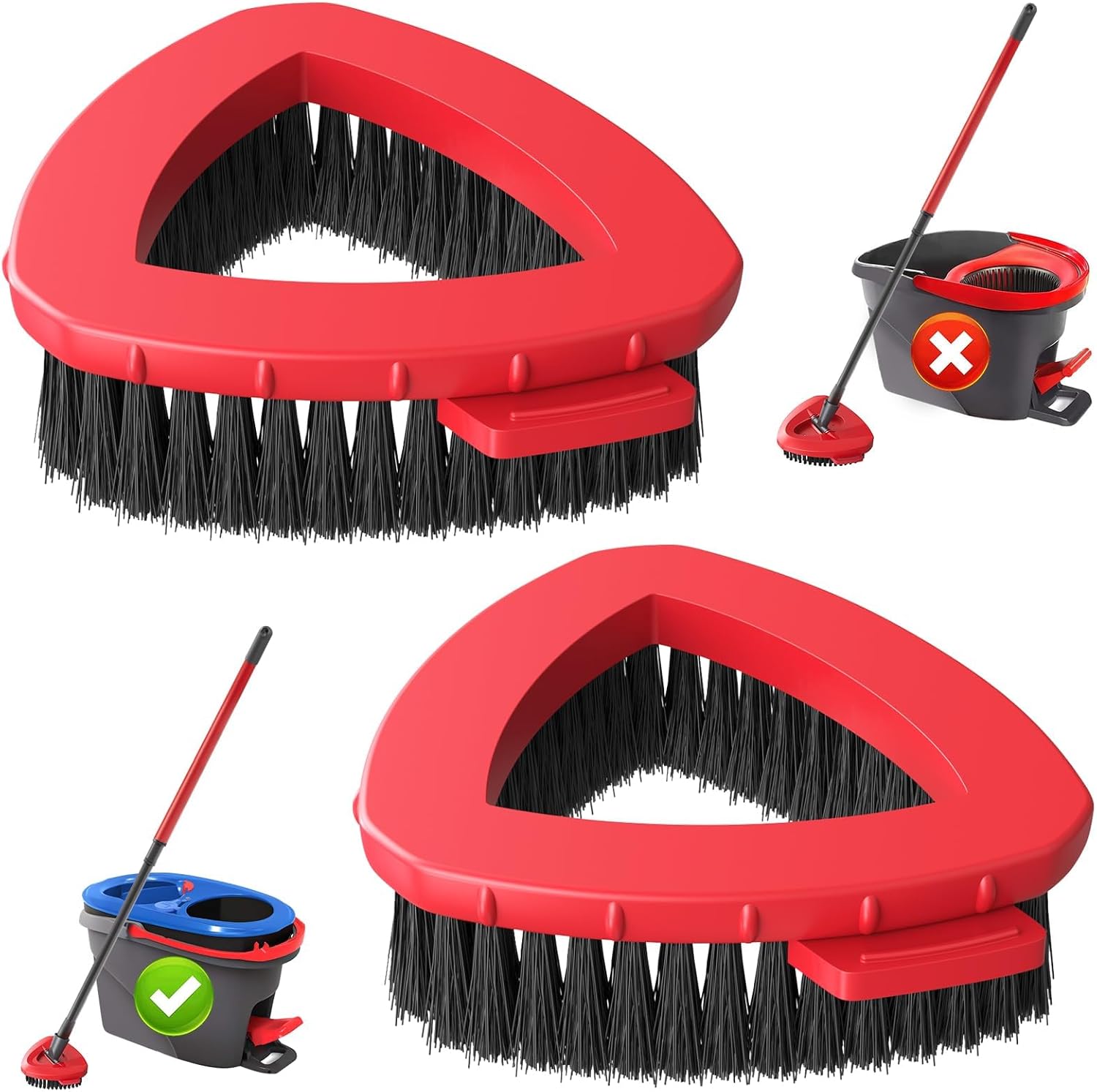 2-Pack-2-Tank-Spin-Mop-Scrub-Brush-Head-Replacement-for-3496