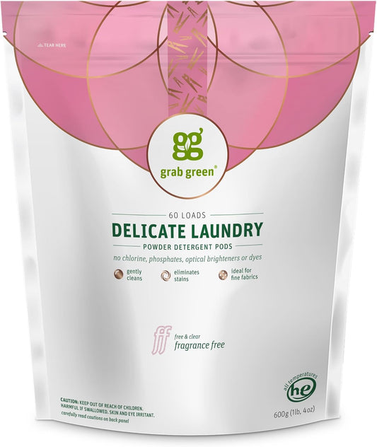 Grab-Green-Delicate-Laundry-Detergent-Pods,-60-Count,-Fragrance-Free,-Plant-and-848