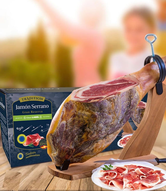 Paleta-de-jamón-serrano,-jamón-español,-16-18-libras,-curado-por-12-meses,-conservantes,-910