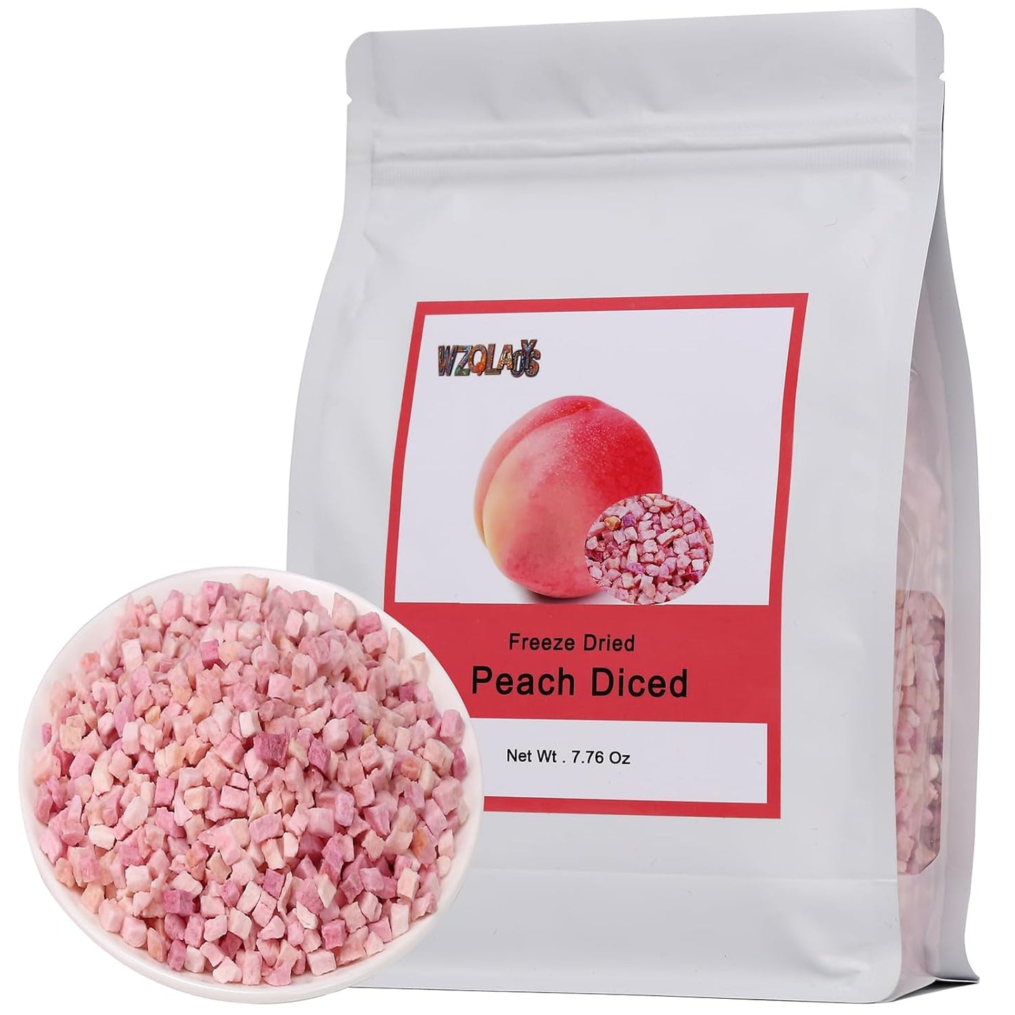 Freeze-Dried-Diced-Peaches-220g/7.76oz-1-Natural,-No-Additives.for-Baking,Tea,Smoothie,-Yogurt,Cake-Decoration-----656