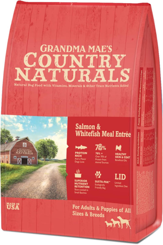 Grandma-Mae's-Country-Naturals-Dry-Dog-Food,-Salmon,-Whitefish-&-Brown-Rice,-Slow-722