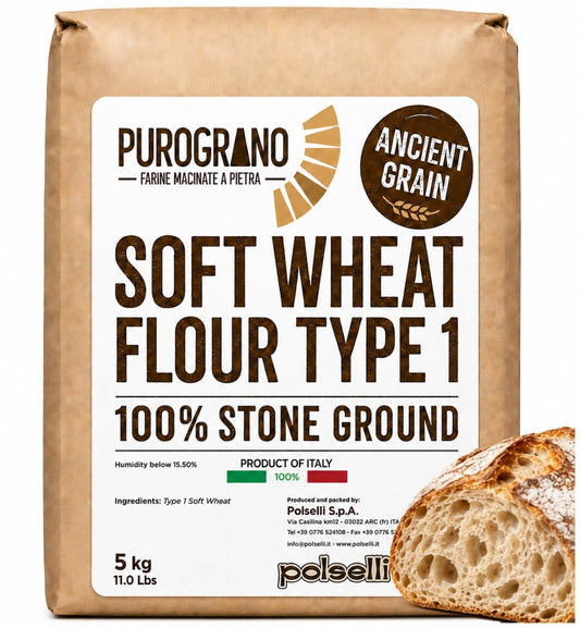 POLSELLI-PuroGrano,-1-Stone-Ground,-Type-1-Soft-Wheat-Flour,-5-kg-444