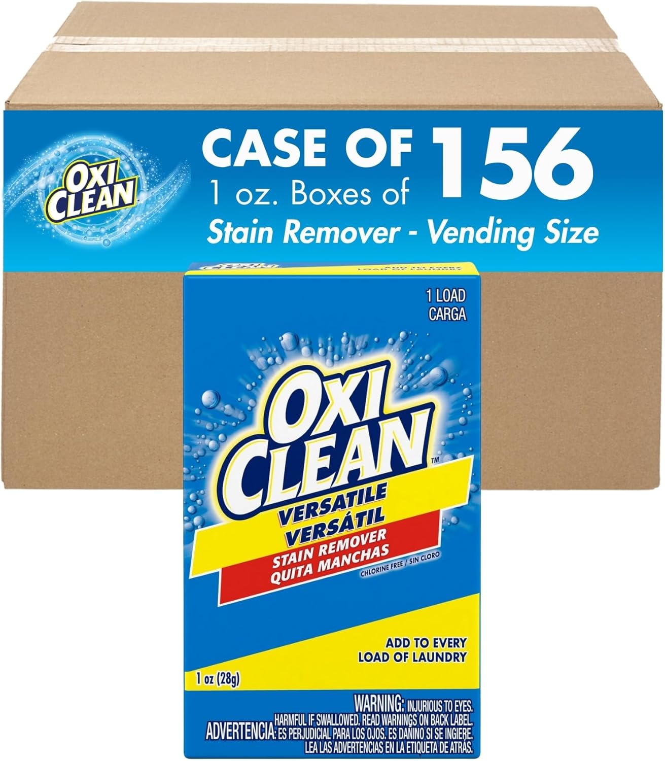 OxiClean-Versatile-Stain-Remover-Professional,-Coin-Vend-1-oz.,-Single-Load,-(Pack-133