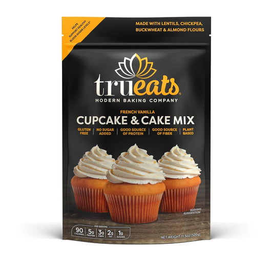 TruEats-Cupcake-&-Cake-Mix---French-Vanilla:-Low-Glycemic,-Protein-&-Rich,-&-268
