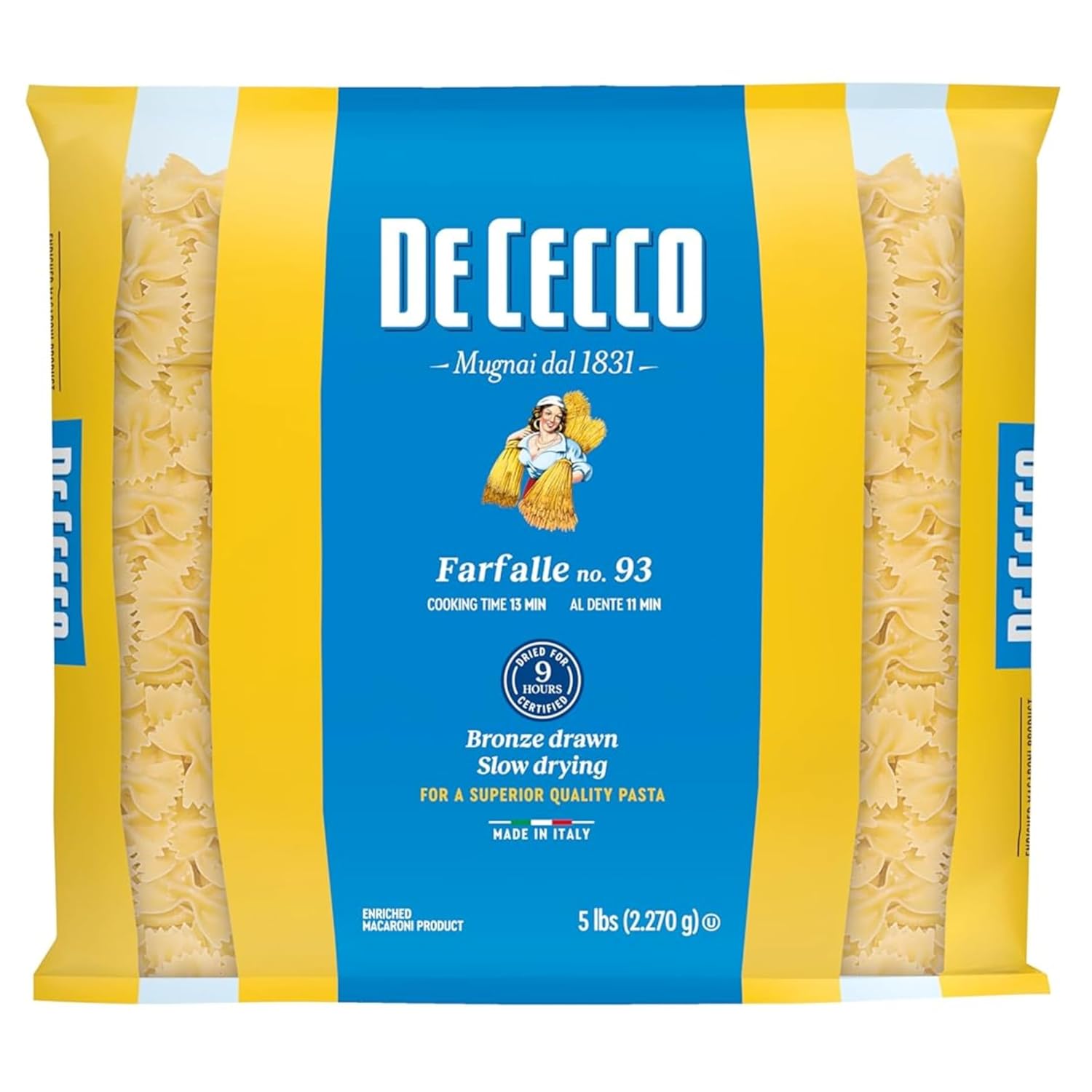 De-Cecco-Farfalle-No.-93-Pasta,-5-Lb,-Authentic,-Dried,-179